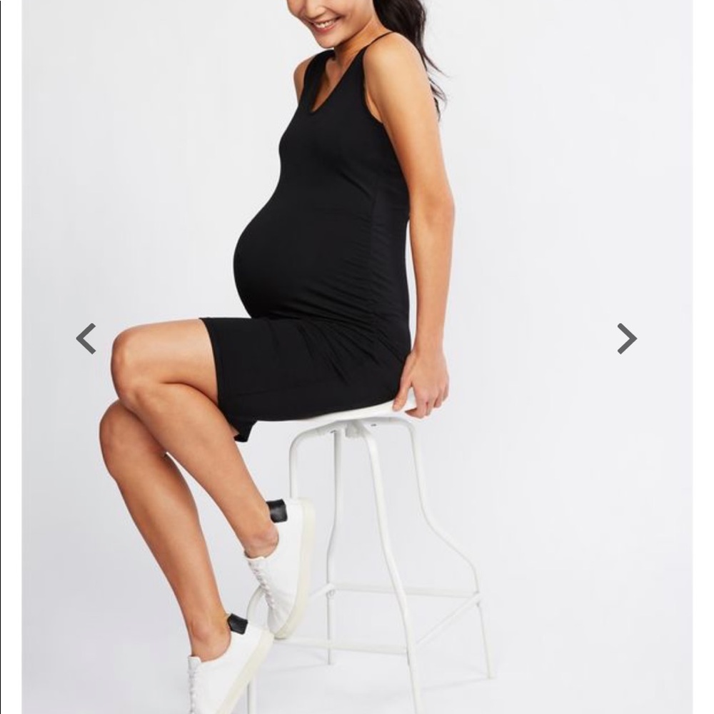 Side Ruched Super Soft Bodycon Maternity Dress